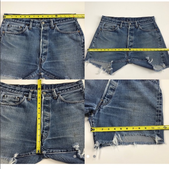 Levi 501 size 33 high rise shorts - Picture 2 of 2